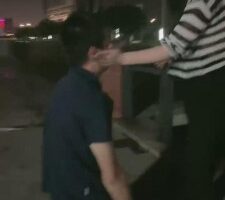 【沐苒】模特户外遛狗 bf14952