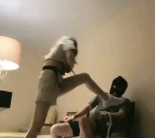 【虞姬】长腿车模捆绑暴力蹂躏折磨 bf16738