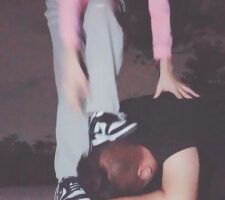 【美娜格格s】户外AJ素人遛狗奴 bf19590