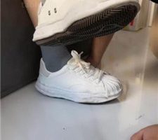 【玥野兔】舔脏小白鞋原味棉袜 bf33747