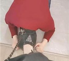 【草莓诺伊】狗链遛狗/高跟踩狗 JS240306-19