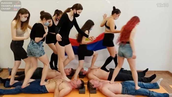 1.5小时莫斯科女神团-舞蹈剧团女演员原味脚棉袜高跟鞋花式群踩! bf41610