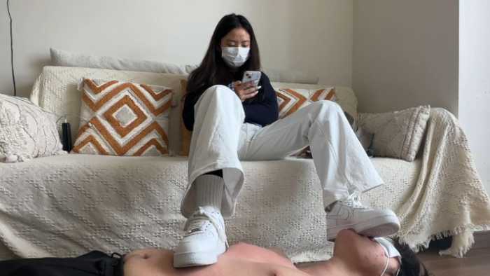 【208宿舍】耐克空军玩弄小狗 YC-250314-10