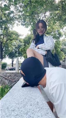 【香芋朱朱】户外公开处刑废物家奴 JS250706-46