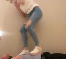 【晨颜】小白鞋白袜全体重踩踏 bf18899