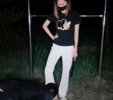 【小笑魔】户外玩双狗-闻鞋踩踏/sp/转胯喂圣水/绳子遛狗 bf29070