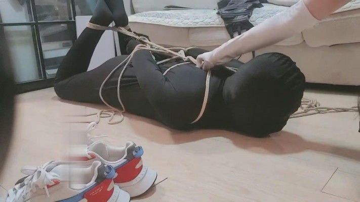 【螃蟹学姐】五花大绑囚禁废物狗/袜子塞嘴  bf29674