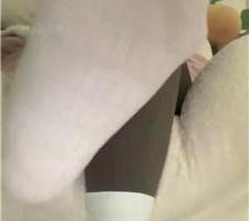 【小猫】近距离-原味白棉袜贴屏幕 JS240311-5