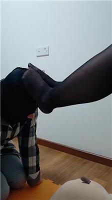 【思纯】性感黑丝踢踹踩踏贱奴 JS241228-20