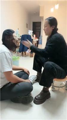 【锅盖子】胶带捆绑封嘴/舔脏短靴/耳光 JS250112-9