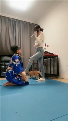 【暴主】母畜-囚禁狗笼-舔帆布鞋船袜-狗链遛狗 JS250303-34