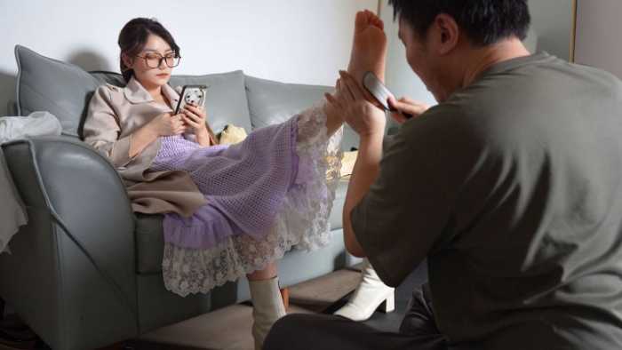 『红颜榜』美女模特青黛首调脚奴 YC-250324-6