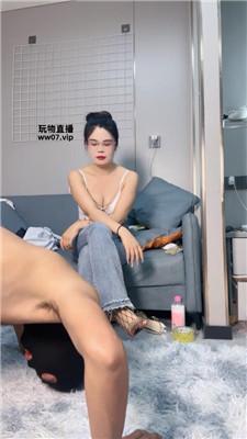 【陌离】黑丝网袜踩-牛仔裤窒息 JS250506-1