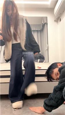 【双子】毛拖鞋踩踏踢踹 JS251218-26